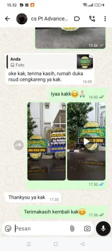 Testimonial Papan Bunga Pernikahan takalar
