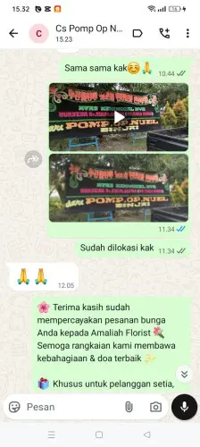 Testimonial Papan Bunga takalar