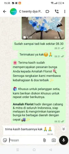 Testimonial Standing Flower takalar