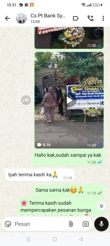 Testimonial Papan Bunga takalar